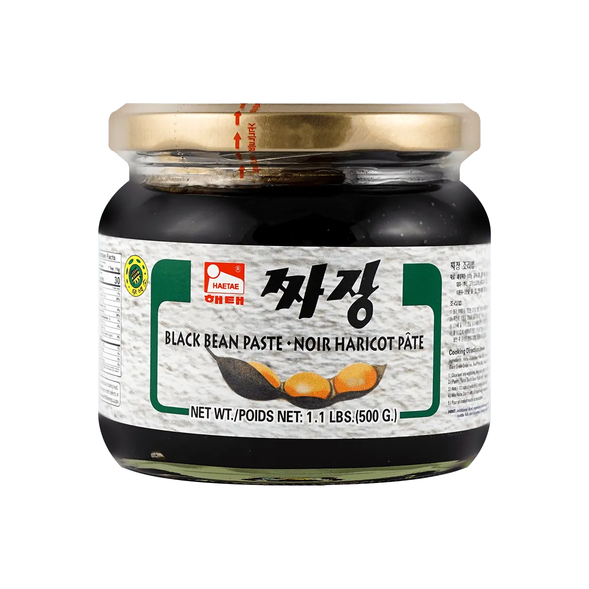 HAITAI Korean Jjajang Sauce 500g - Authentic Black Bean Paste for Noodles, Stir-fry & Korean Cuisine