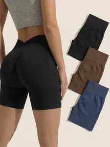 High Waisted Butt Lifter Shapewear Shorts for Women, Seamless Tummy Control Ruched Booty Lift Shorts, High Compression Body Shaper Biker Shorts for Daily Gym Workout, Breathable Fit