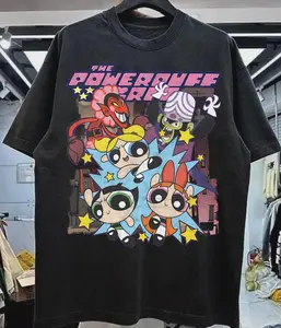 Retro Powerpuff Girls T-Shirt, Power puff Girls Vintage 90s Graphic Tee