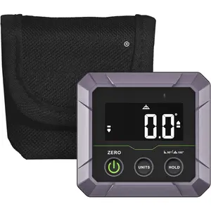 Professional Digital Angle Finder  for Table  , Woodworking, Bend Pipes Etc., +-0.1? Accuracy Inclinometer with Calibration, 0-90 or 0-180 Digital Angle Gauge, VA LCD Display