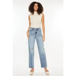 Kancan Ultra High Rise Distressed Straight Jeans