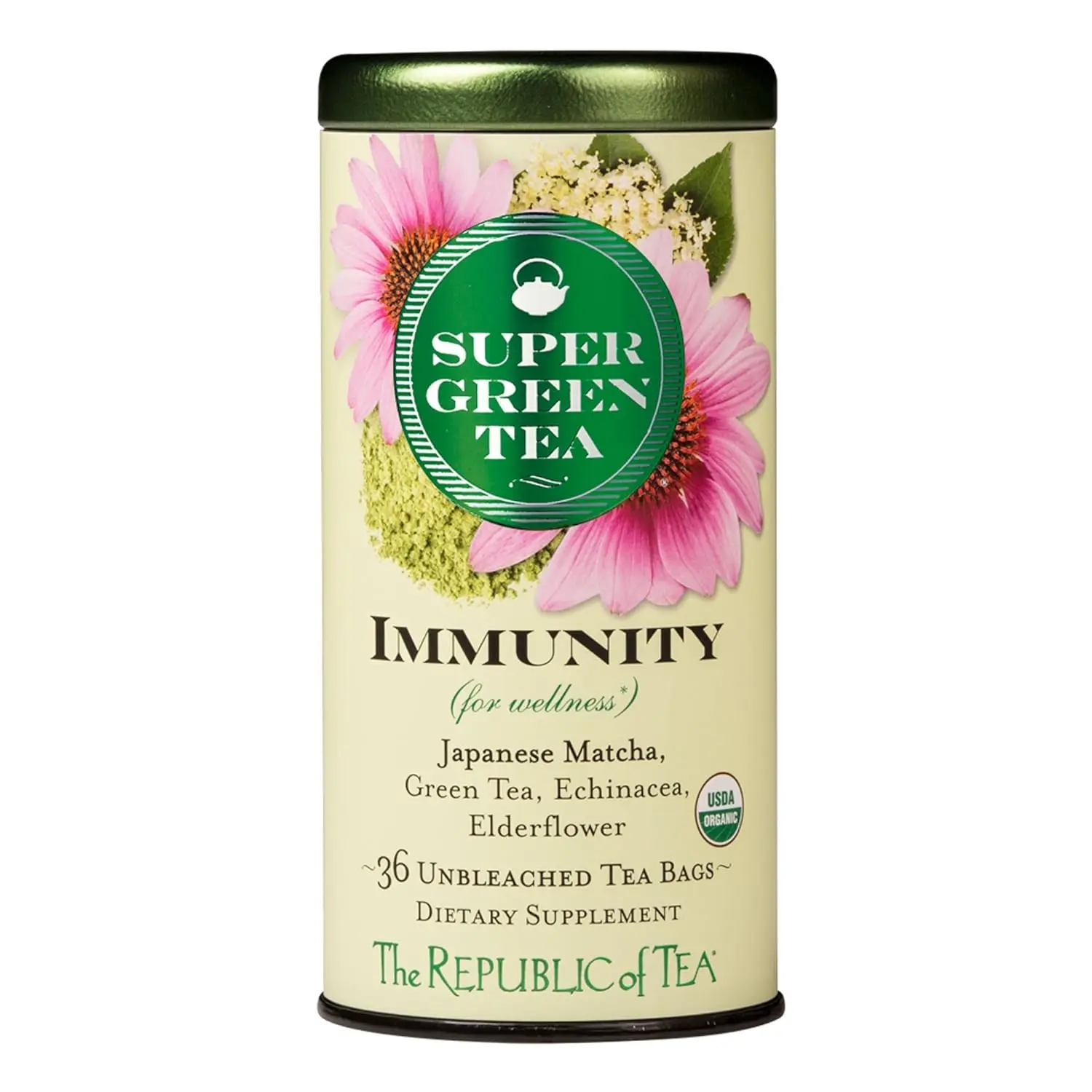 The Republic of Tea Organic Immunity Supergreen Tea, 36 Tea Bags The Republic of Tea Organic Immunity Supergreen Tea, 36 Tea Bags