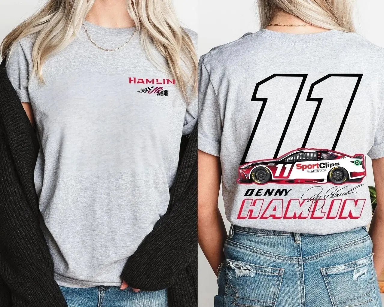 Denny Hamlin T-Shirt NASCAR, Denny Hamlin Racing Graphic Tee, NASCAR Fan Shirt For Men, Gift For Fan.