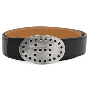 Pre-owned HERMÈS Calfskin Small Leather Goods Hermes Evelyne Leather Belt