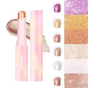 Creamy Matte & Metallic Eyeshadow Sticks Jelly Cream Formula High-Shine Sparkle Soft Glow Ideal for Eyes Face Detail Work
