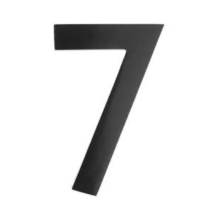 Architectural Mailboxes  Floating House Number 7, Black - 4 in., Signs, Mount, Floating Look