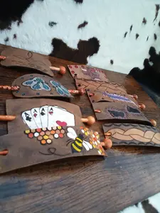 leather hair slides or barrettes, or hair sticks or hair forks