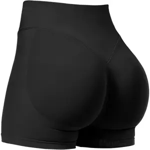 Women Workout Impact Shorts 2.5"/ 3.6"/ 4.5"/ 6" Scrunch Butt Lifting Gym Seamless Booty Biker Shorts