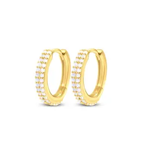 Double Pavé Hoops