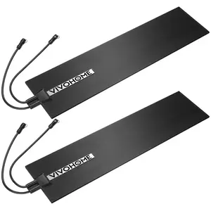 VIVOHOME Snow Melting Mat with Grounding Wires, 0.35" Thickened SBR Rubber Heated Outdoor Mats, Heated Walkway Mats, De-Icing Mat