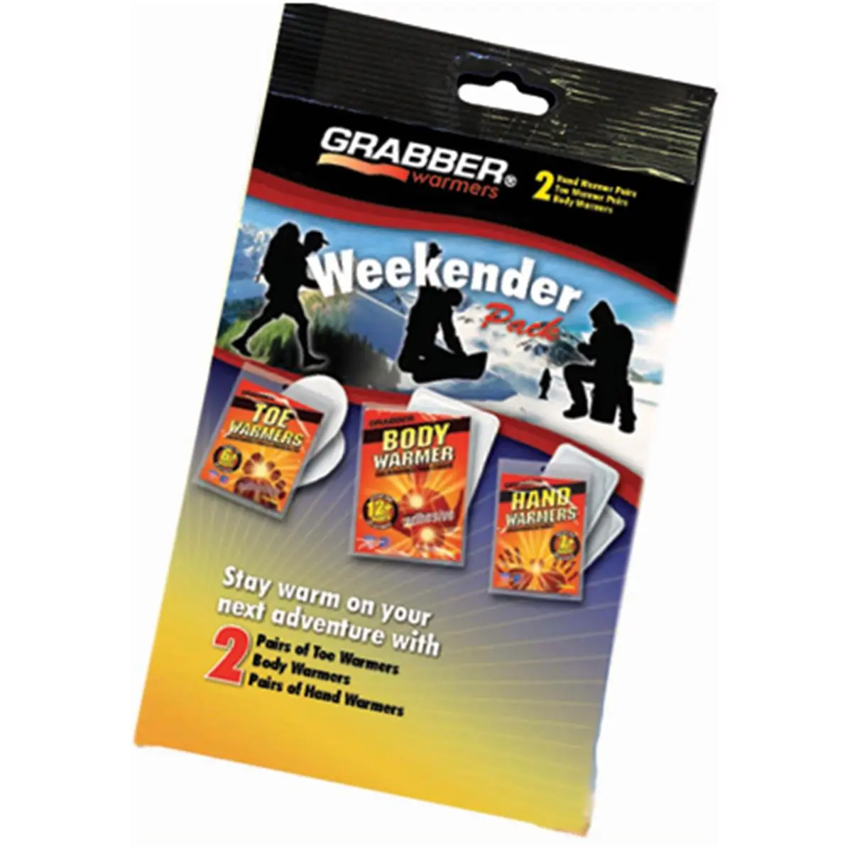 212 MAIN Disposable Adhesive Backed Grabber Hand Warmers - 10 Pack, All-Natural, Thin, Odor-Free, Non-Flammable, 7+ Hrs Dry Clean Heat, Weekender Pack, Standard Equipment for Outdoor Activities, Adhesive Backing