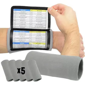 Adult Triple Wrist Coach, Football Wristbands for Plays, Baseball Wristbands, QB Arm Bands