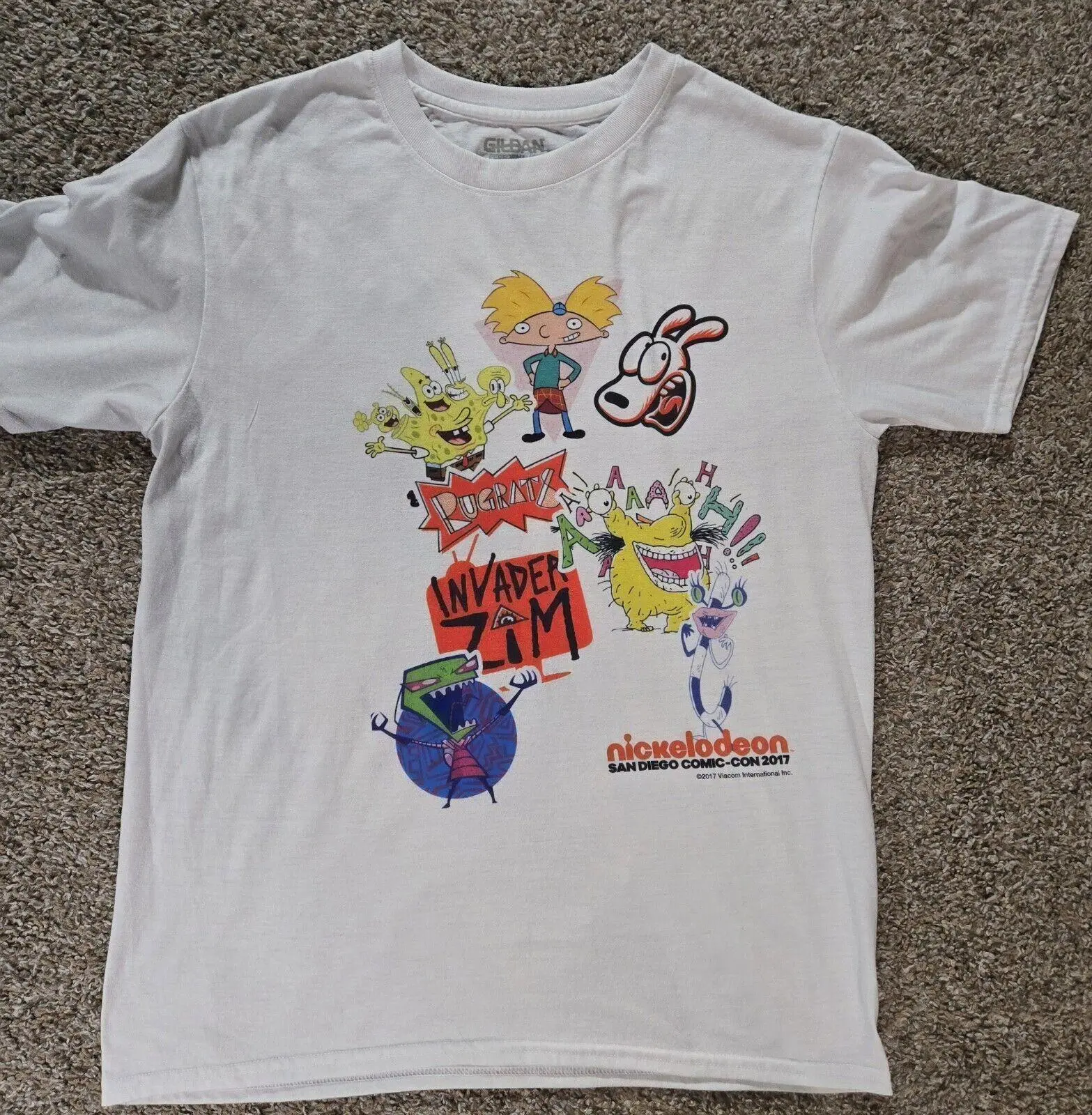2017 San Diego Comic-Con TShirt Spongebob Rugrats zim
