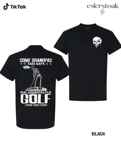 Some Grandpas Golf 2026 Flag Shirt For Men - For Women, Real Grandpas Play Golf Sweatshirt, Golf Funny Gift Hoodie, Casual Cotton Top