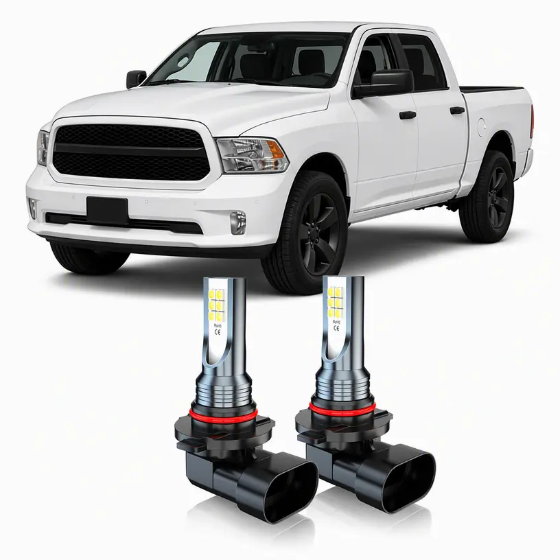 For 2016 2017 2018 Dodge RAM 1500 2500 3500 2x 9145 9140 LED WHITE Fog Light Bulbs Car Headlight Led Headlamps Led Brake Clear