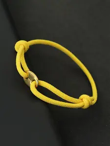 Men's Minimalist Adjustable Rope Design Bracelet, Fashionable Jewelry for Party, Daily Clothing Decor, Trendy All-match & Exquisite Jewelry for Birthday Gift