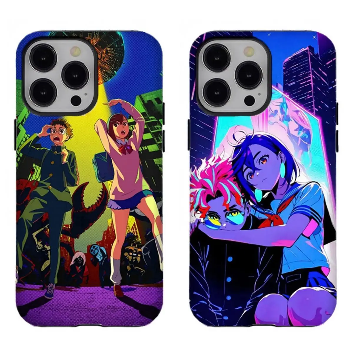 Trendy Anime Dandadan Custom Smartphone Shell - Vibrant Battle & Neo Collage Handheld Cellphone Case, Compatible with iPhone 17 ProMax,16,15,14,13,12,11 & Samsung S21-S25, Ideal Gift for Fans