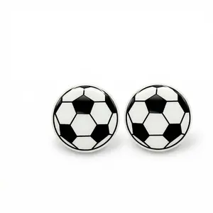 Soccer Ball Stud Earrings
