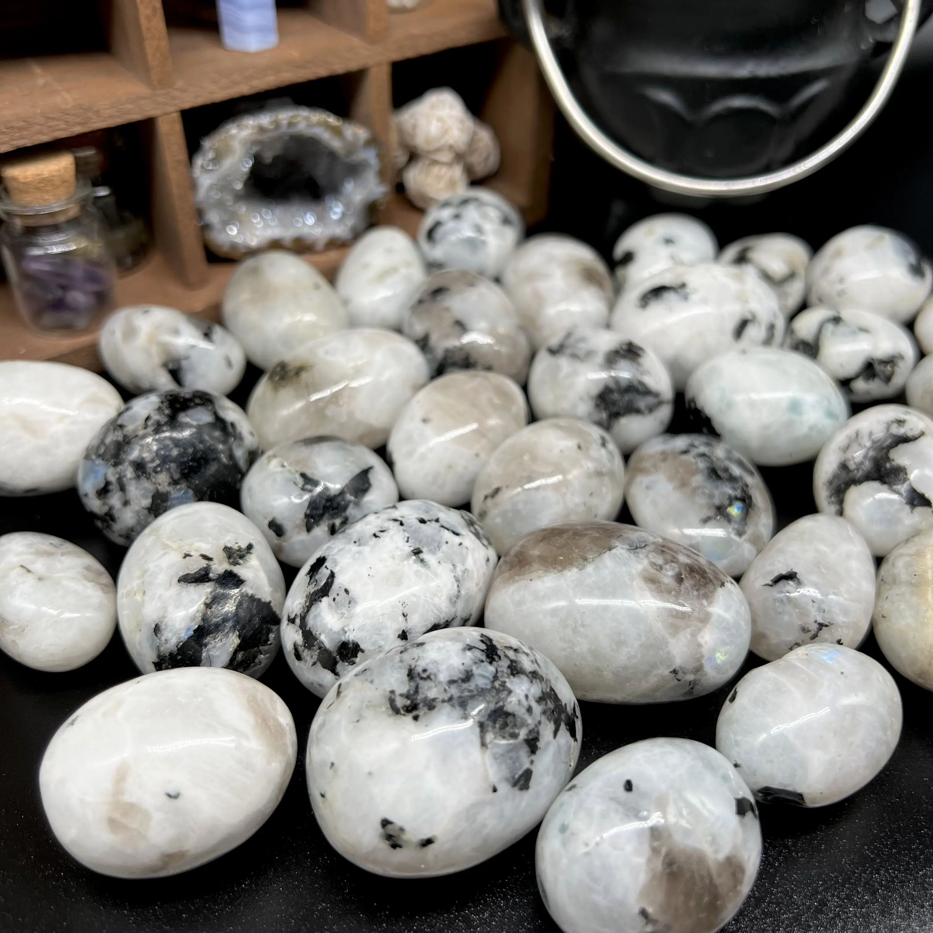 Rainbow Moonstone Crystal Tumble