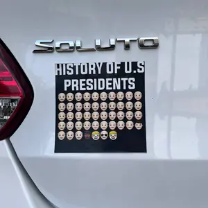 History of us Presidents Magnet Sticker, Anti Trump Sticker, Bumper Sticker AND Magnet, Funny Meme Sticker, Waterproof Quality