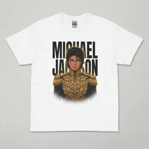 Michael Jackson Comic Style T-Shirt, King of Pop Fan Apparel, Unisex Cotton Tee Graphic Tee Heavy Cotton Tee Shirt, 100% Heavy Cotton Shirt