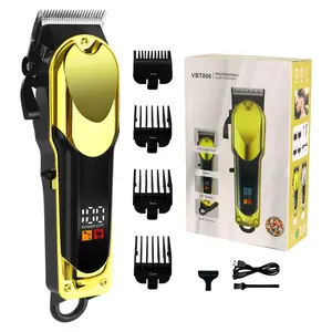 KIKIDO KN-806 Cordless Hair Clipper for Men Women Professional LED Display Hair Trimmer Kit USB Rechargeable with 4 Guide Combs Powerful Quiet Grooming