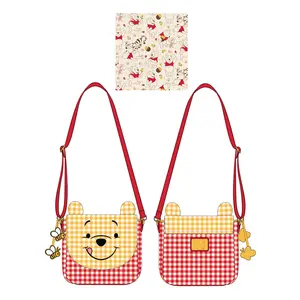 Loungefly: Disney Winnie The Pooh Gingham Crossbody Bag