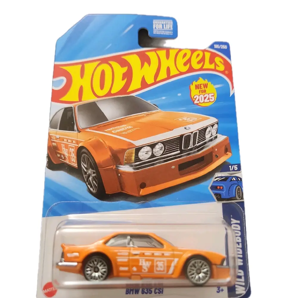 Hotwheels BMW 635 CSI Orange-White 2025 Edition 1/6 Scale Collectible Car Model