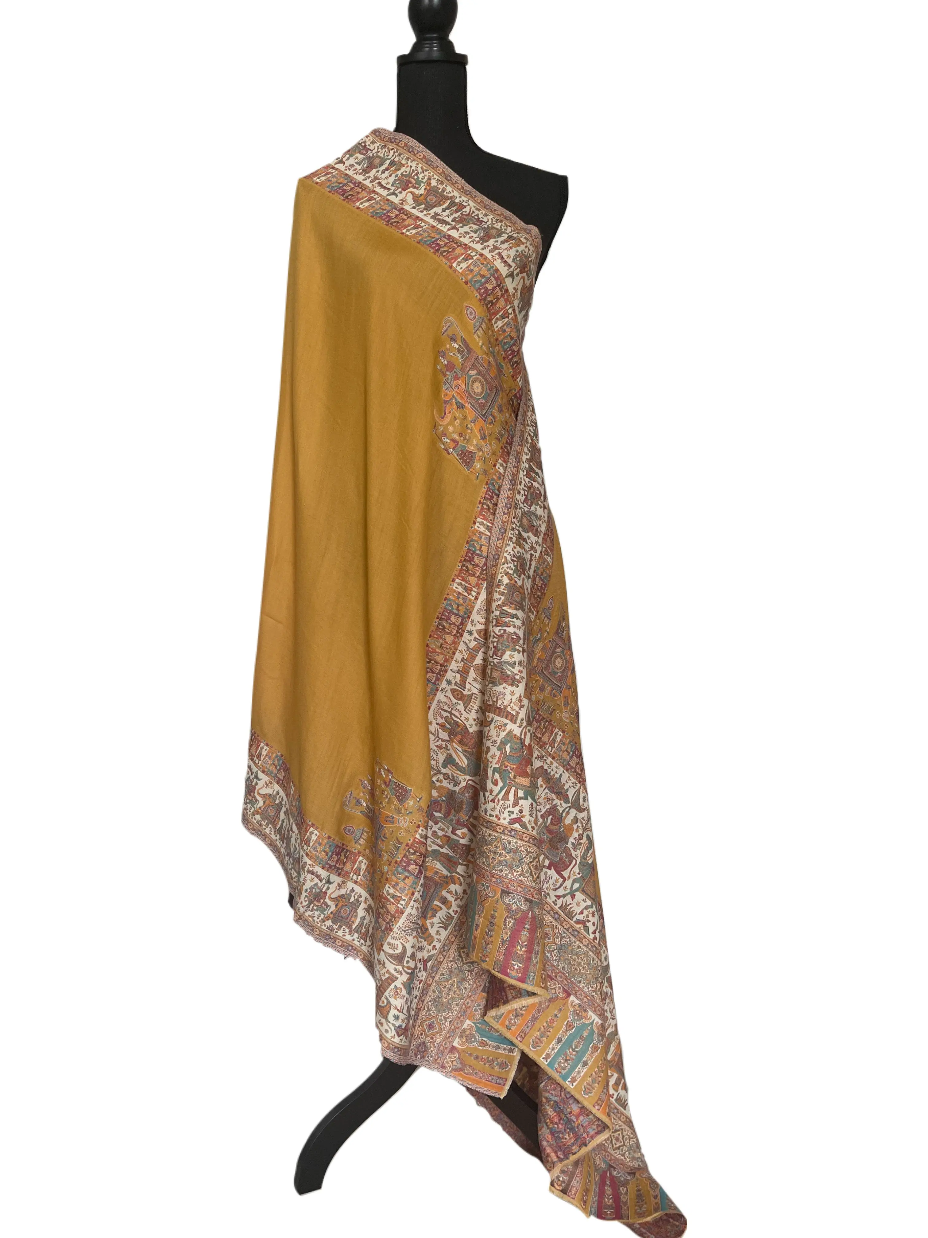 Cashmere shawl - Mustard Cashmere shawl - Mustard