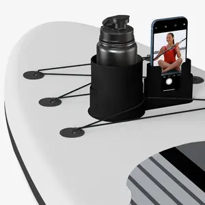 2-in-1 Paddleboard Cup Holder, Kayak Drink Holder – Vertical Paddleboard Cup Holder for Storing Phones, Water Bottles, and Fishing Gear – Compatible with SUPs, Kayaks, and Canoes – Paddleboard Accessories – Non-Slip and Sturdy