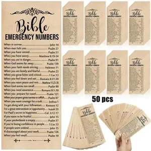 50Sheets Christian Bible Verse Bookmark Cards2.36" x 6" -Brown Paper Bookmarks for Church,Sunday School, and Personal Devotion -Perfect Giftfor Bible Study Groups, Bible Study AccessoriesBiblical QuotesDecorative Bookmarks