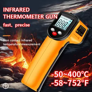CZDANG Professional Industrial Infrared Thermometer, High-Precision Digital Display Thermometer, High-Precision Infrared Temperature Gun for HVAC, Automotive, Cooking, and Electrical Maintenance
