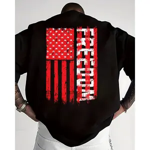 American Freedom T Shirt, Usa Flag Patriotic Sweatshirt, Freedom Graphic Tee, Fourth Of July Patriotic Hoodie, Unisex Sweater Pullover Tee