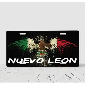 Aguila Negra Mexico States Placa Decorative Car License Plate 12x6
