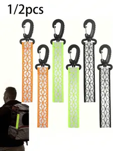High Visibility Reflective Keychain/bag Tag, Dual-Sided Reflective Strips, Durable Strap, Night Walking Running Cycling Camping Pet Wear