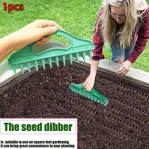 Seeding Tool, Soil Drilling Tool, Gardening Seeding Spacing Tool, Suitable for Agricultural Land, Garden Vegetable Planting, Agricultural Hoe, Garden Supplies