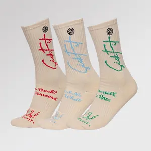 SickFit Crème Compression Socks (15-18 mmHg) – 3-Pack Crew Set
