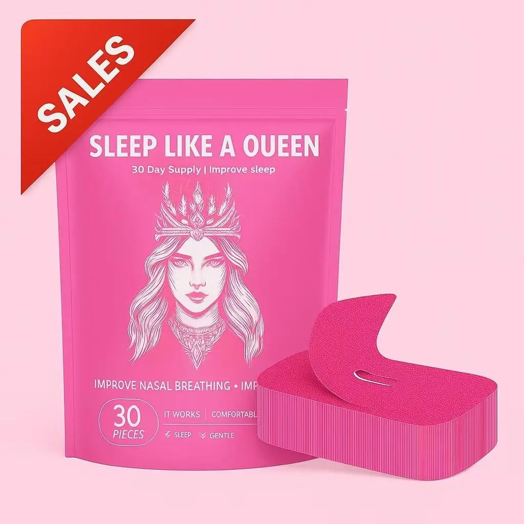 Sleep tape - 30 Strips of Pink Sleep Mouth Tape for Restful Sleep & Recovery. Reduces Snoring and Enhances Nasal Oxygen Flow. Soft, Hypoallergenic,Pac