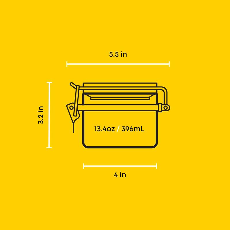 Storage Jars with Airtight Bamboo Clamp Lids, Set of 2