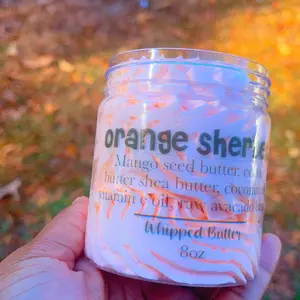 Orange Sherbet Whipped Body Butter - Moisturizing Cream for Soft Skin new bodybutter