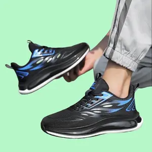 MUMBA Unisex White & Black Air Cushion Shoes White Black Trainers Closed Toe Sneaker for Men Women Lightweight Sports Tennis Shoes Footwear Nonslip Versatile Fashionable All-Season  Athletic Athletic