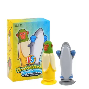 Banana Monkey Vs Sharkman Flip Standing Throw Game, Super Family & Party Fun, Perfect Party & Game Night Choice, Includes Extra Eggs