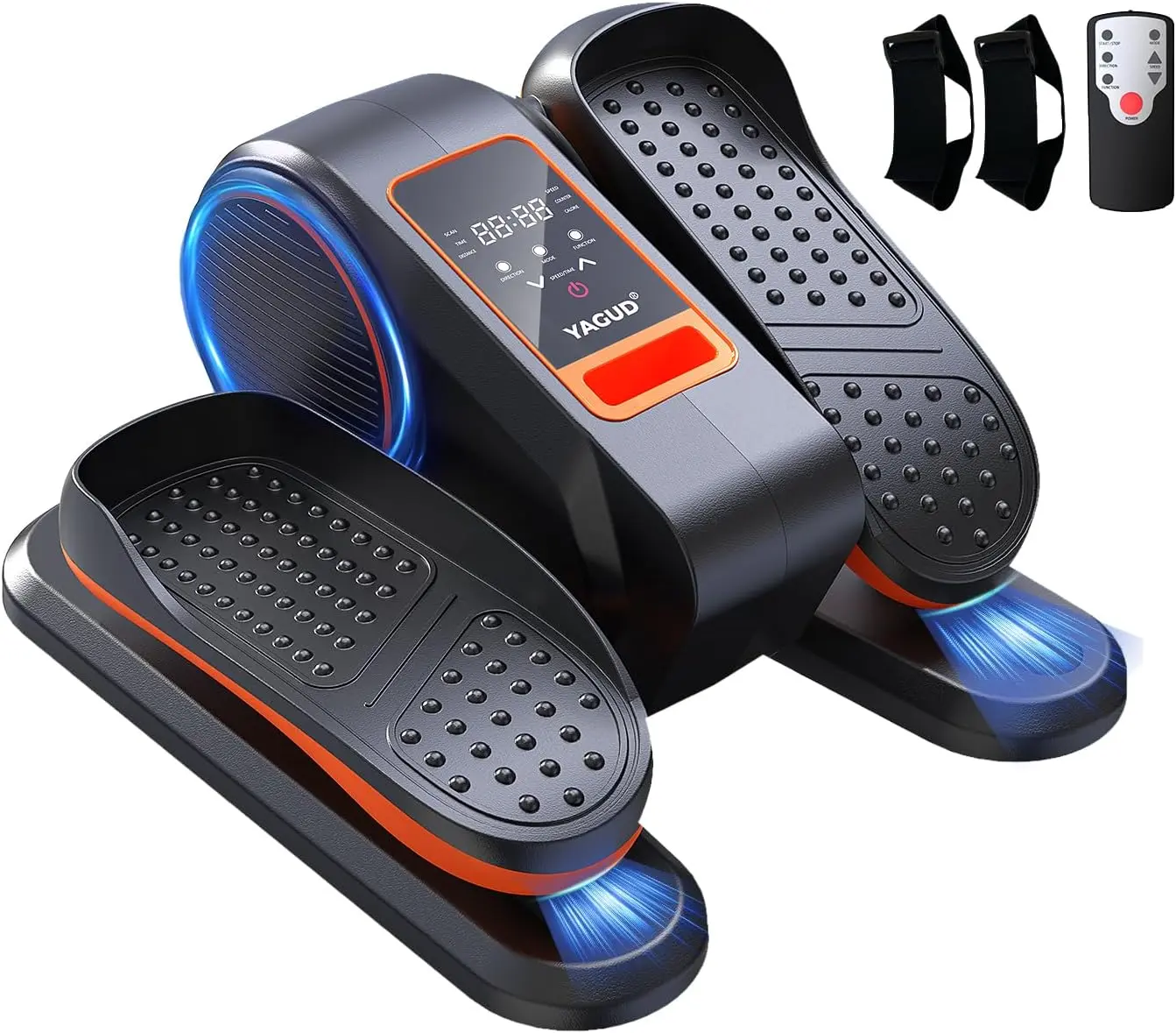 Under Desk Electric Elliptical Leg Exerciser - Elliptical Machines for Seniors, 13 Adjustable Speeds, Quiet Portable Seated Pedal Exerciser with Remote Control for Training