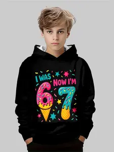 Boys' Digital [67] 3D Printed Casual Fashion Graphic Print Hoodie Sweatshirt, Spring & Fall Long Sleeve Pullover, Breathable Outdoor Choice