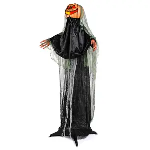 Yescom 5.4 Ft Standing Animatronic Pumpkin Halloween Prop w Sound Decoration