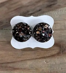 Glitter Earring Studs Sparkly Sequins Stud