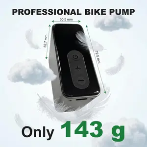 Compact 120 PSI Electric Pump, Mini Portable Fast-Inflate Pump with Presta and Schrader Valves for Balls & Bikes