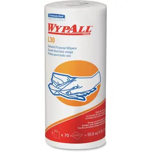 Kimberly Clark KCC05843 Wypall L30 Wipes - White