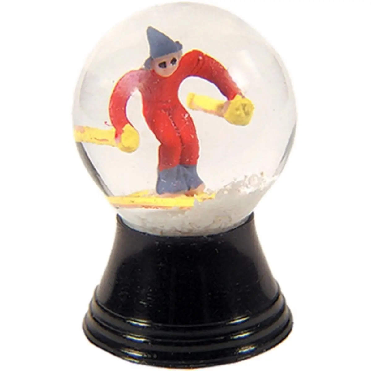 PERZ PR1171 Perzy Glass Snowglobe - Small Size Home Decor Ornaments, Real Blown Glass, Mini Skier Figurines, Made in Austria, Not Suitable for Children Under 6 Years Old, Room Decor, Figurines & Miniatures