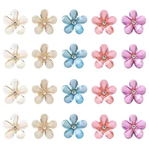 20 Pcs Colorful Floral Hair Clips for Women, Small Flower Claw Clips, Cute 90s Hair Accessories for Women Girls